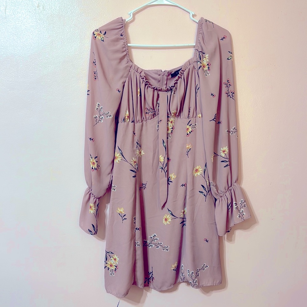 Beautiful pink flower dress